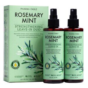 Pharm Table Leave Conditioner Spray Rosemary & Mint Scalp Treatment 2 Pack NEW